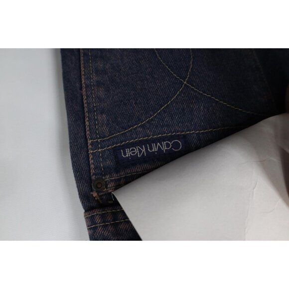 Deadstock Vtg 80s 90s Calvin Klein Mens 28x36 Pigment Overdye Western Jeans USA - Picture 14 of 14
